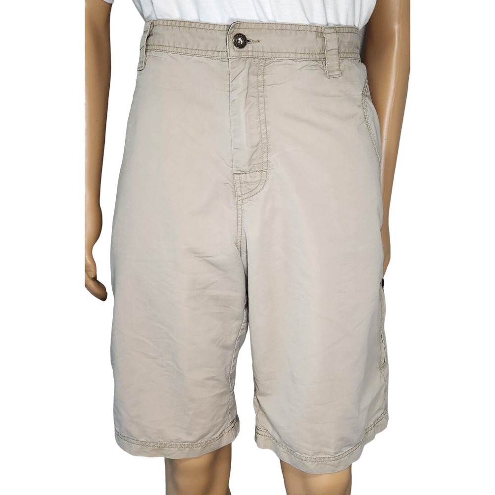 Prana Men Shorts Breathe Lightweight Beige Size XL Zip pockets on legs